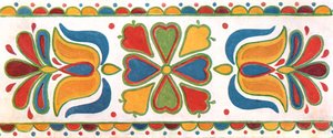 Wall Decoration, Moravia, Czechoslovakia, 1928