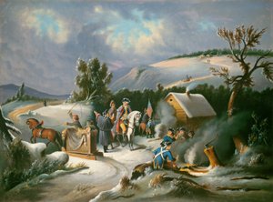 Washington at Valley Forge by Unbekannt