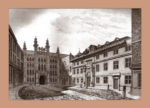 West View of Guildhall Chapel and Blackwell Hall, 1886 by Unbekannt