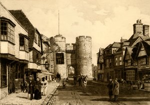 Westgate, Canterbury, 1898 by Unbekannt