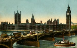 Westminster Bridge and the Houses of Parliament, London by Unbekannt