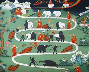 White elephant tale at Kopan monastery, Kathmandu, Nepal by Unbekannt