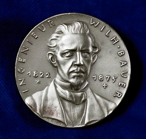 Wilhelm Bauer 1822-1875, German inventor and pioneer builder of submarines by Unbekannt