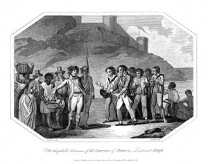 William Bligh, British naval officer received by the Governor of Timor, 14 June 1789, 1802 by Unbekannt