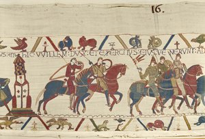 William leads his army against Duke Conan of Brittany, Bayeux Tapestry by Unbekannt