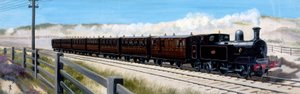 Wirral Railway train on the way to Birkenhead