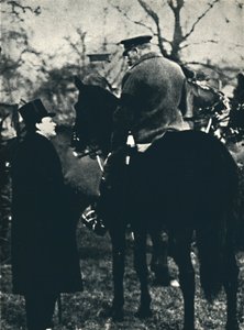 With King George V at Military Exercises