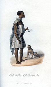 Woman & Child of the Bushman Race, 1848 by Unbekannt