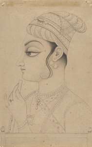 Woman Holding a Flute and Dressed as Krishna, mid-to late 18th century