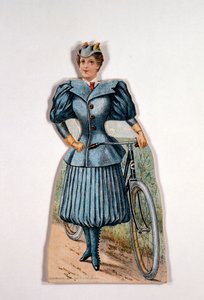 Woman in Cycling Dress by Unbekannt