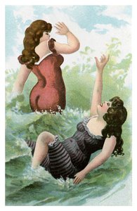 Women bathing, early 20th century