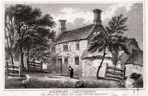 Woolsthorpe Manor, Near Grantham, Lincolnshire, Birthplace of Sir Isaac Newton by Unbekannt