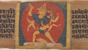 Wrathful Eight-armed and Three-faced Goddess Tara Marichi by Unbekannt