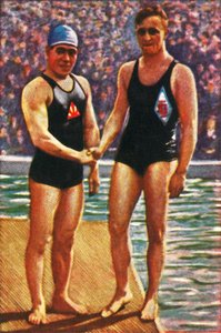 Yoshiyuki Tsuruta and Erich Rademacher by Unbekannt