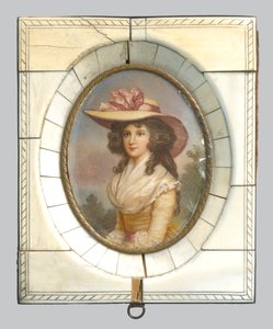 Young Lady in a Hat by Unbekannt