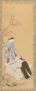 Youth and a Maiden Near a Well by Unbekannt