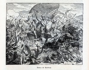 Ziska in Battle by Unbekannt