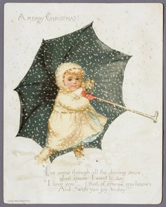 A Merry Christmas, Christmas card, 1888
