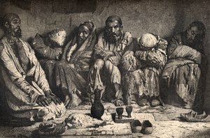 An Opium Den in Central Asia, Illustration from 