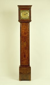 Charles II walnut long-case clock, by Charles Gretton