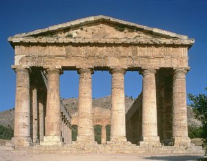 Greek Temple, c.424-416 BC (detail)