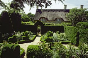 House and garden by Unbekannt Unbekannt