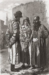 Jews of Tashkent, capital of Uzbekistan, illustration from 