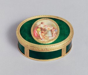 Louis XVI gold and enamel snuff box, by Pierre-Francois Drais, Paris, 1774