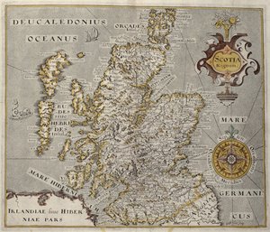 Map of the Kingdom of Scotland, 17th century Scotia Regnum by Unbekannt Unbekannt
