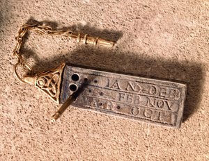 Portable sundial, silver and gold, 10th century