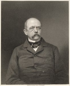 Portrait of Otto von Bismarck engraved by William Holl from a photograph, pub. by William Mackenzie by Unbekannt Unbekannt