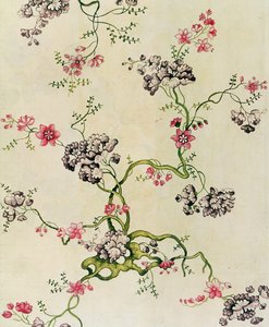 Silk design by Anna Maria Garthwaite, 1740