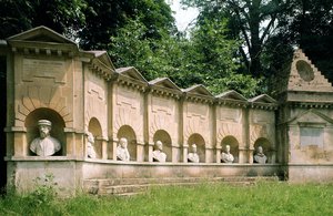 Stowe, Temple of British Worthies, c.1735, Buckinghamshire, UK by Unbekannt Unbekannt