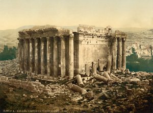 Temple of Jupiter, Exterior, Baalbek, Holy Land (i.e., Ba