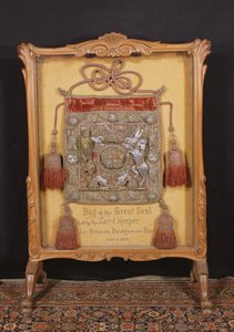 The Bag of the Great Seal, held by the Lord Keeper, Sir Orlando Bridgeman (1667-72) by Unbekannt Unbekannt