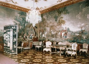 The Napoleon Room at Schonbrunn Palace by Unbekannt Unbekannt