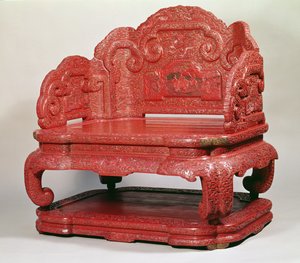 The throne of Emperor Chien Lung (1736-95) by Unbekannt Unbekannt