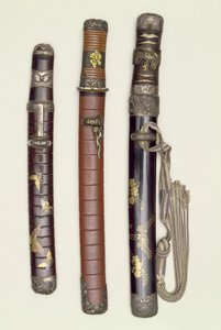 Three Aikichi Tanto (swords) of the Meiji period, late 19th century by Unbekannt Unbekannt