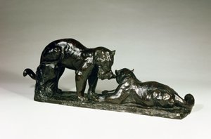 Two Jaguars by Rembrandt Bugatti by Unbekannt Unbekannt