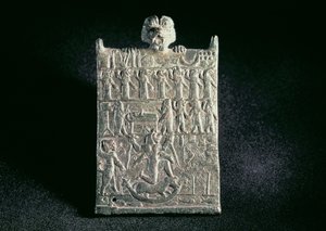 Plaque of Hell, depicting the conspiracy against Lamashtu, Neo-Assyrian, from Mesopotamia, c.1700 BC by Unbekannt