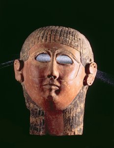 Bearded mask, from Carthage, Tunisia, Phoenician, 4th century BC