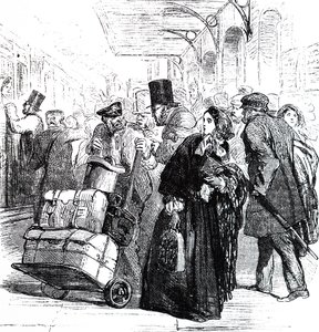 A chaotic state of Birmingham Station by Unbekannter Künstler