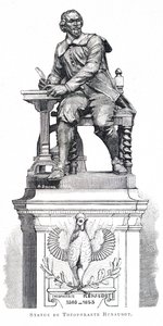 A statue of Theophraste Renaudot by Unbekannt