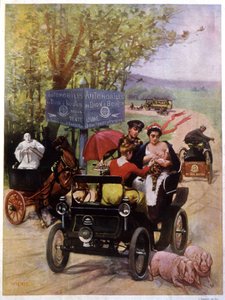 Advertising de Wilhio for the Automobiles of Dion Bouton France End of the 19th Century by Unbekannter Künstler