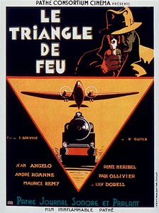 Poster of the film Le triangle de feu by Edmond Greville with Jean Angelo 1932 by Unbekannt