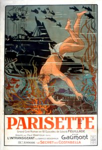 Poster for the movie Parisette directed by Louis Feuillade 1921 (silent movie) by Unbekannt