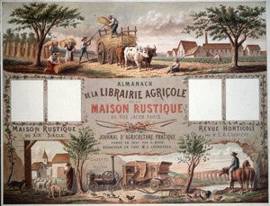 Almanac Illustrating Traditional and Modern Methods of Farming, c.1870-80 by Unbekannter Künstler