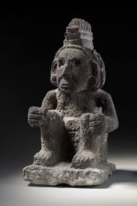 Aztec Stone Figure of Macuilxochitl
