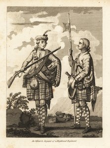 An Officer and Serjeant of a Highland Regiment by Unbekannt