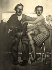 Arcade Photo of two American Sailors, c.1939 by Juste Lisch
